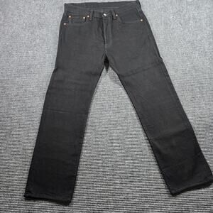 Levi’s 501 Jeans Men's 33x30 Black Button Fly Straight Leg